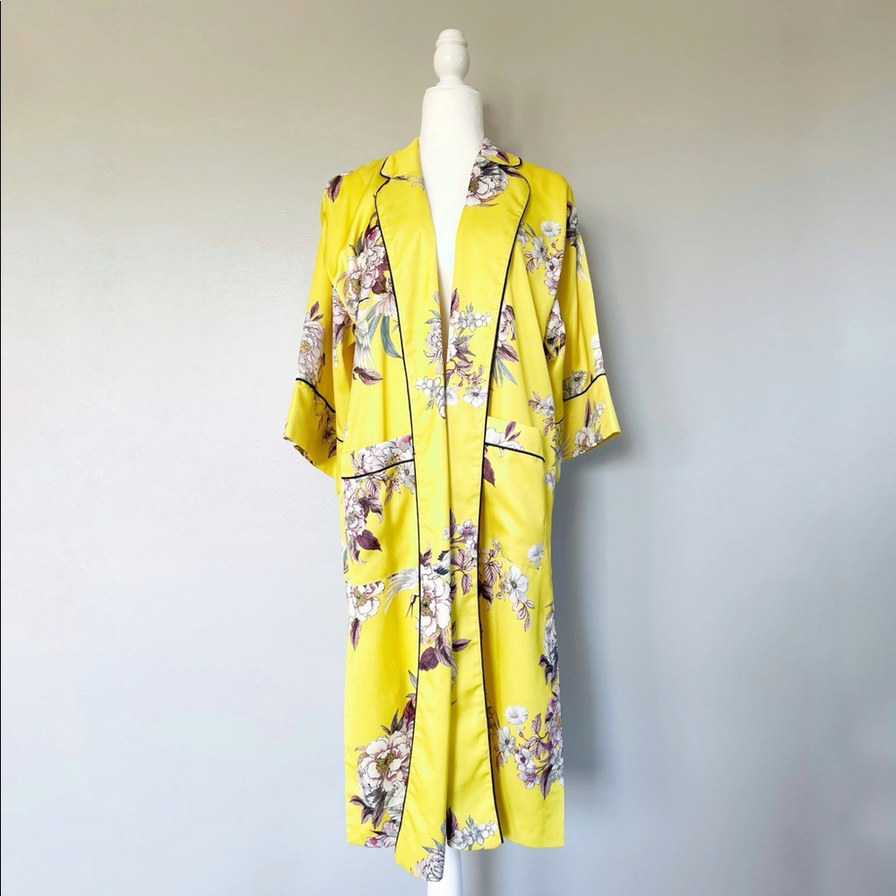 ‼️SOLD‼️TOPSHOP Heron Print Kimono Suit - Picture 3 of 16